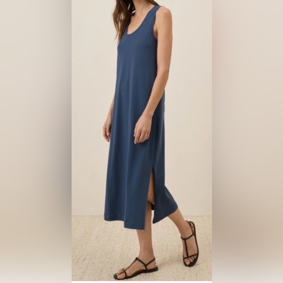 Pact Dresses & Skirts - Pact Sleeveless Midi Dress in Deep Blue. Large. 100% organic cotton